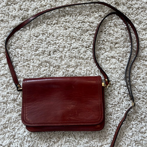 Vintage Moscardini Vera Pelle made in Italy leather red purse - Picture 1 of 8